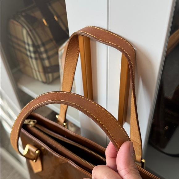 Louis Vuitton Brown Patent Leather Tote - Picture 15 of 16